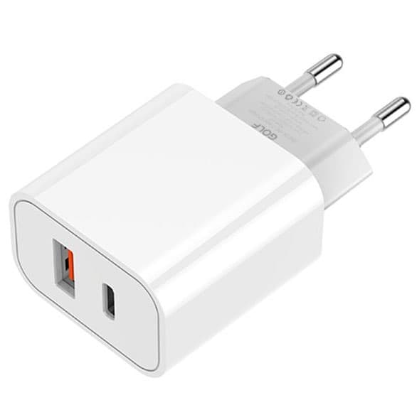 Kućni super brzi PD punjač Golf GF-U33 beli