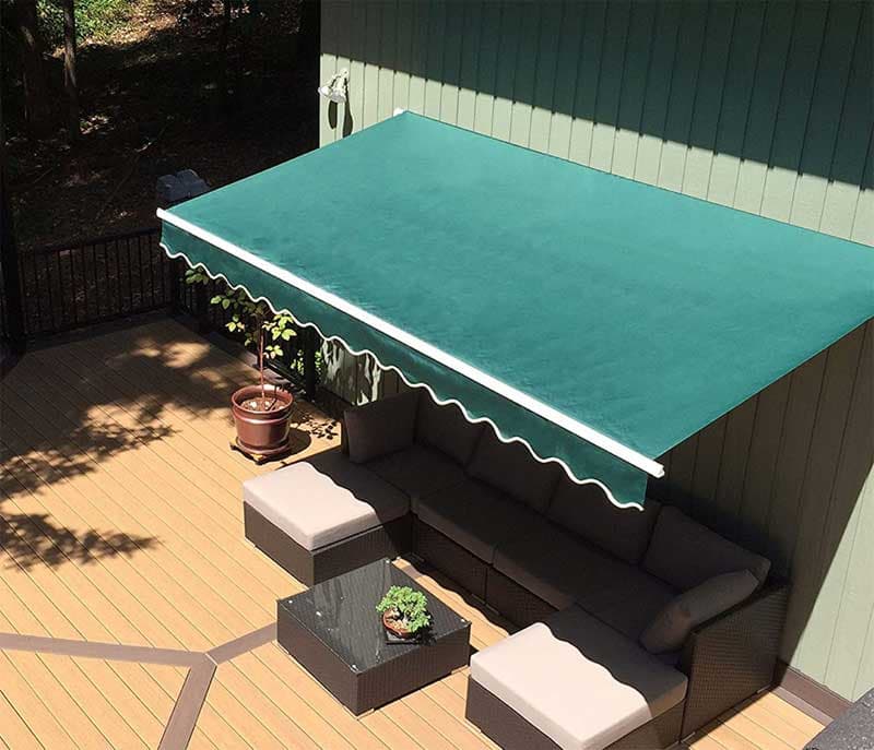 Tenda za montažu na zid ili plafon Zelena 3x2m