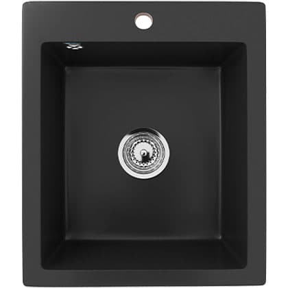 Granitna sudopera sa sifonom Ulgran U404-334 četvrtasta ultra crna