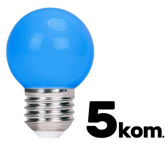 Pet LED sijalica Plava 2W E27