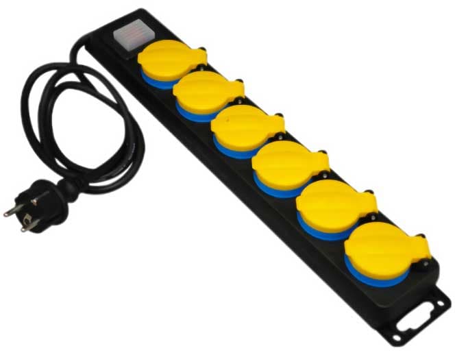 Produžni kabl sa 6 utičnica i prekidačem 5m G06MPK/5