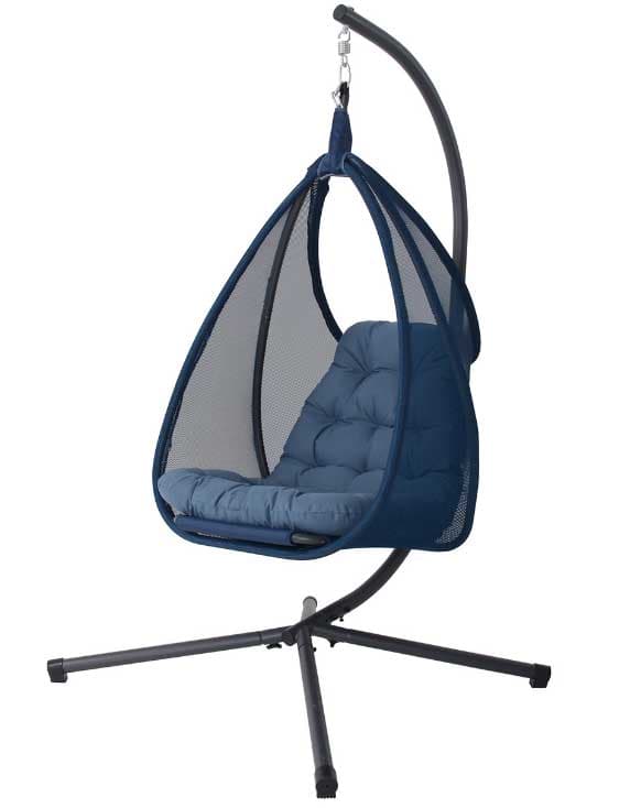 Viseća ljuljaška Puket tamno plava 126x104x195cm