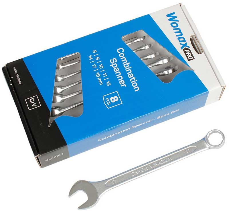 Garnitura kombinovanih viljuškasto-okastih ključeva 8kom. 8-19 1020083