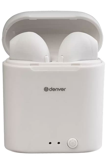True Wireless Bluetooth Earbuds Denver TWE-46 White