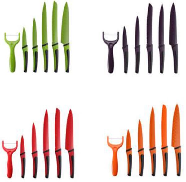 Bergner Nož set 6 kom Renberg Flash orange RB-2517-O