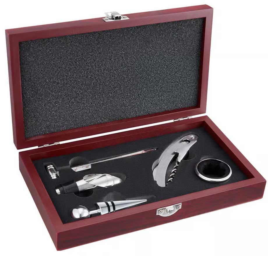 Set pribora za vino u drvenoj kutiji 5 delova Ambition Bolero 42063