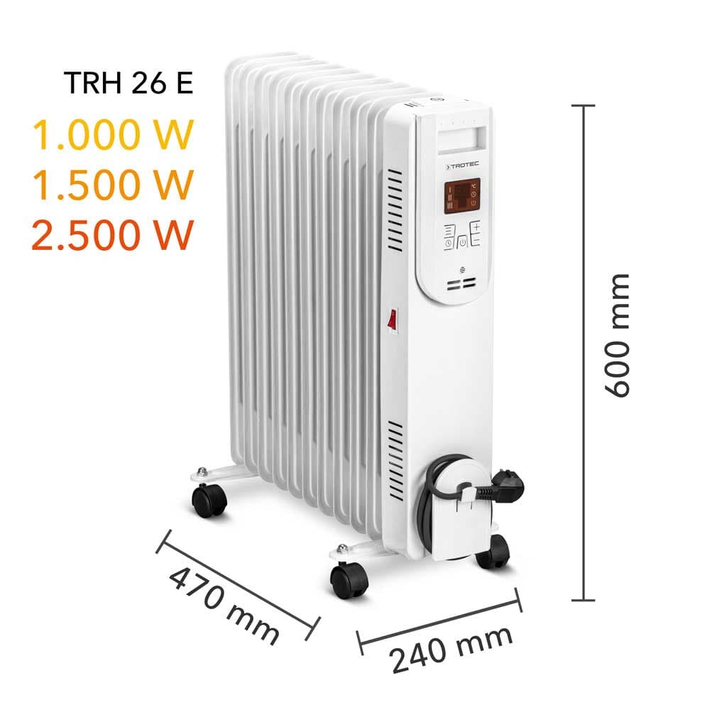 Trotec Uljni radijator sa 11 rebara TRH 26 E 2.5kW