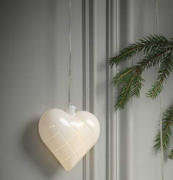 Svetleće srce LED Sa tajmerom Na baterije 11cm