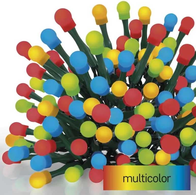 Multikolor lampice za spoljnu upotrebu Sa tajmerom 200 LED 20m Emos D5AM03