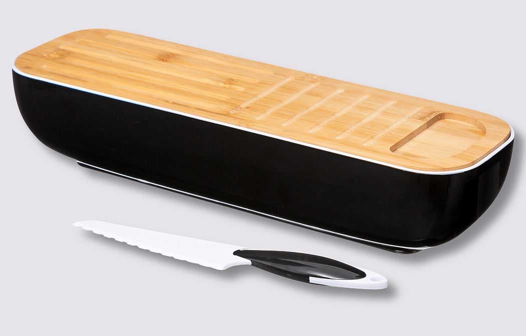 Kutija Za Hleb Sa Daskom za Sečenje - Poklon: Nož za hleb 5five Simply Smart