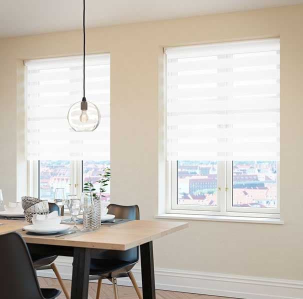 Rolo zavesa Zebra Bela 60x180cm