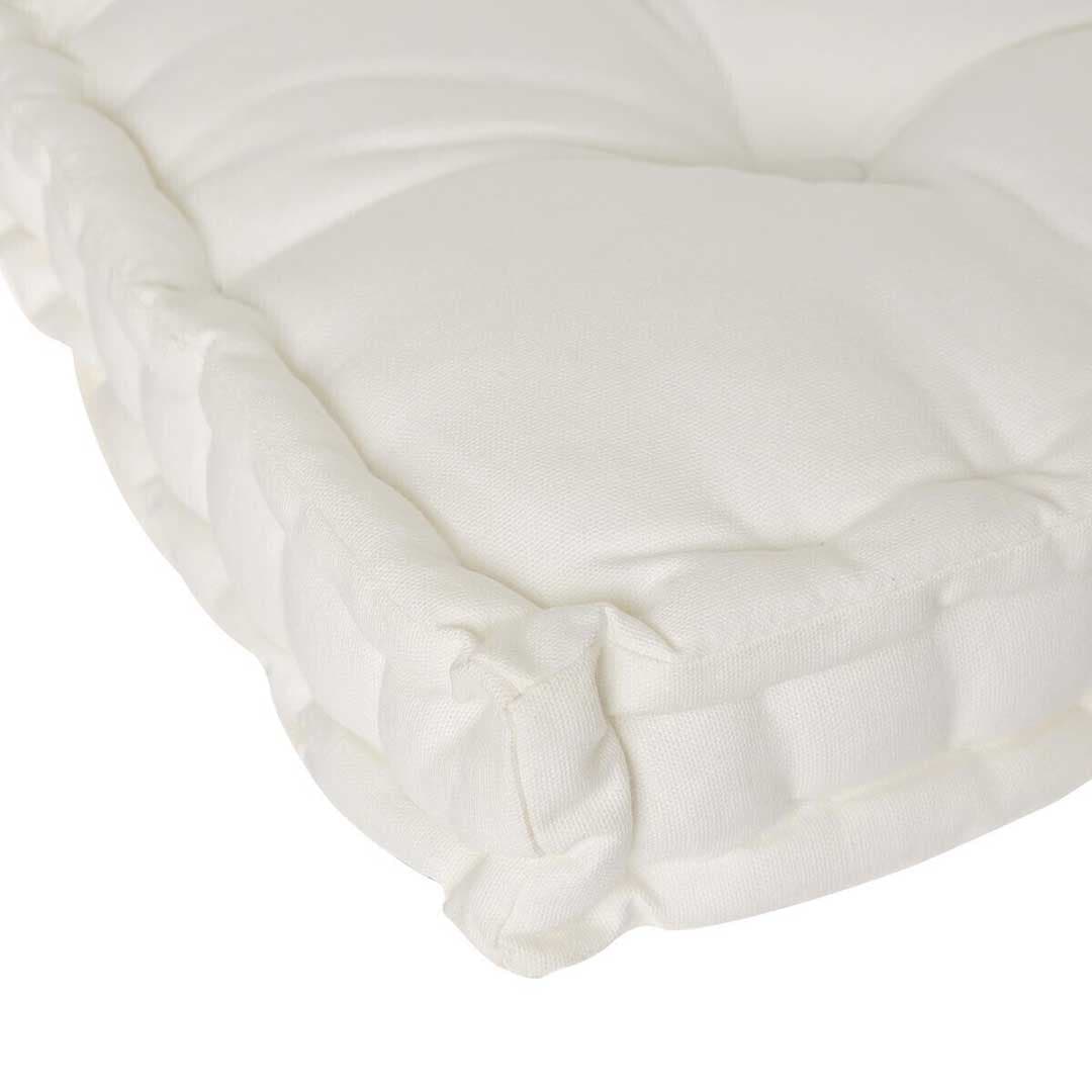 Jastuk Za Stolicu Slonova Kost, Pod ili Palete Pamuk 40 x 40 x 8 cm Atmosphera Createur d Interieur