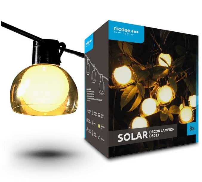 Niz od 8 solarnih lampiona