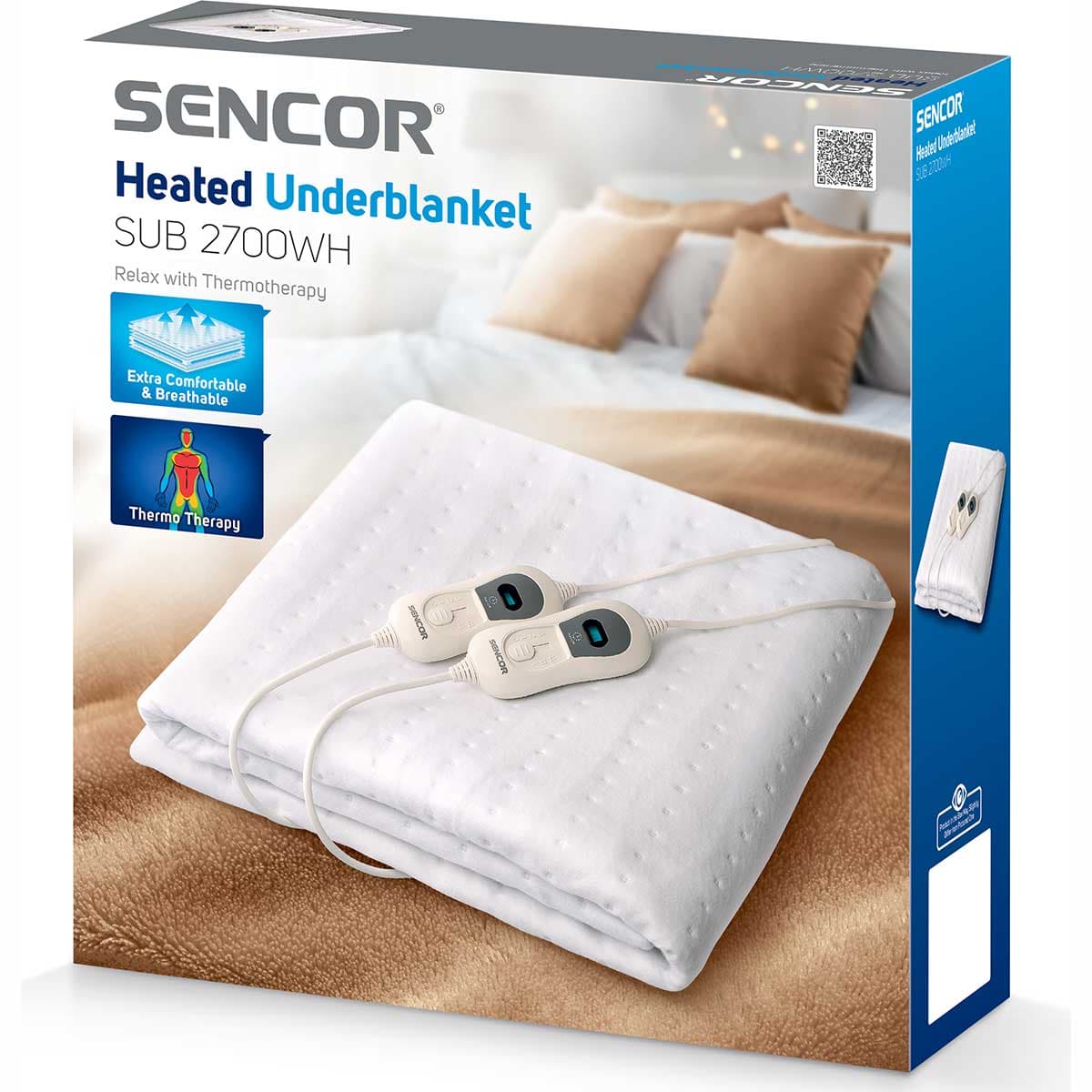 Električna Grejna Podloga 140 x 160 cm - Sencor SUB 2700WH