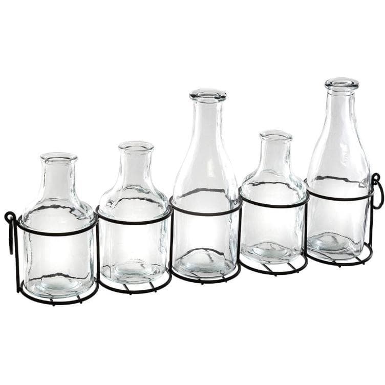 Atmosphera Flaša Vaza Set 5x1 Staklo - metal