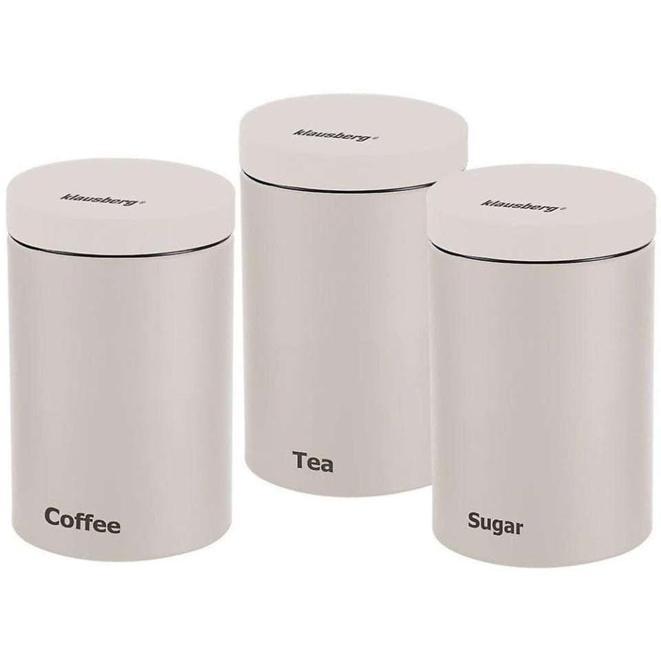 Klausberg Metalne kutije za kafu šećer ili čaj 3 kom. KB7452