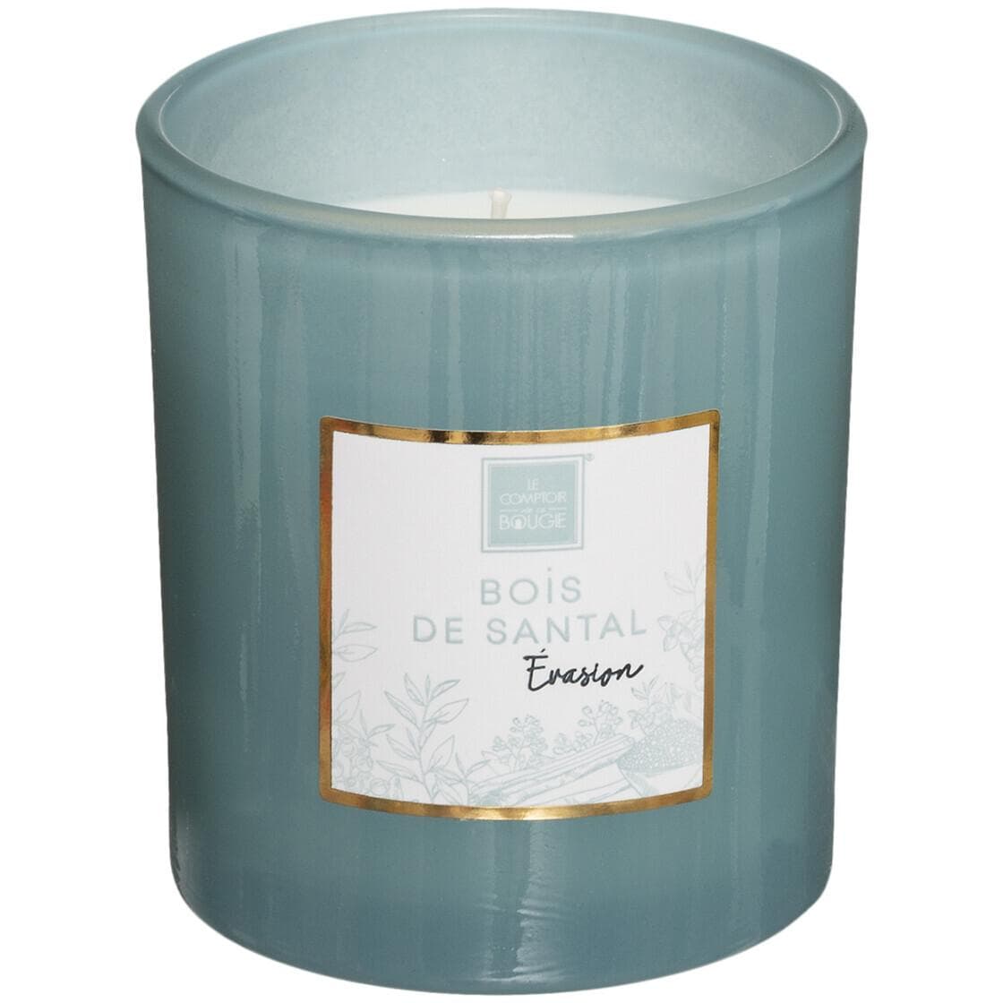 Atmosphera Sandalovo Drvo Sveca 8x9cm Vosak/staklo Svetlo Zelena