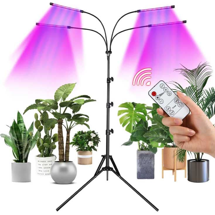 Podna USB lampa sa podesivom bojom svetlosti za rast i razvoj sobnih biljki LB-TRIP-04/RB