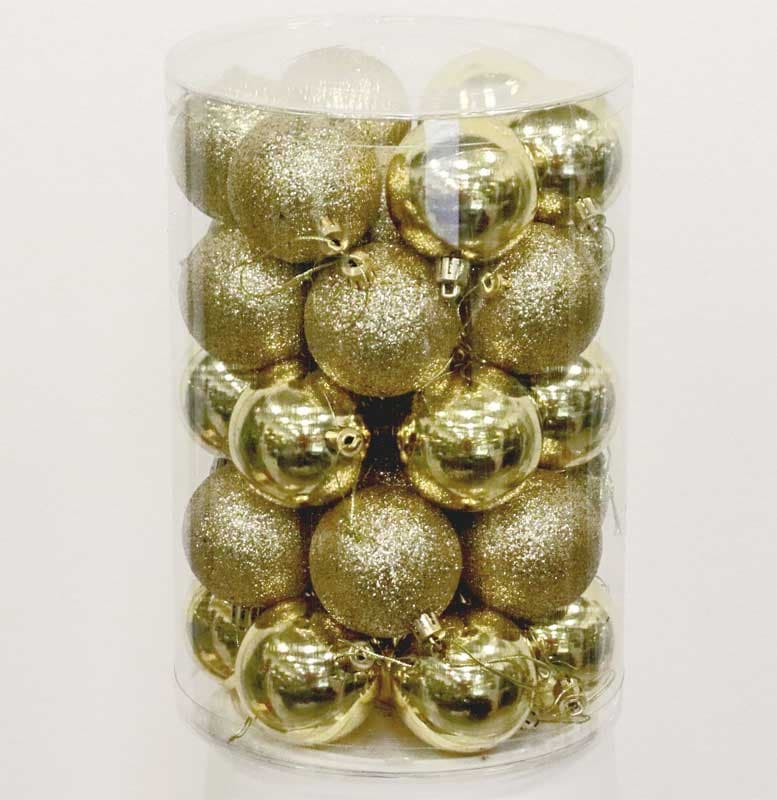 Novogodišnji ukrasi za jelku Kugle Gold 34 kom. 242001710