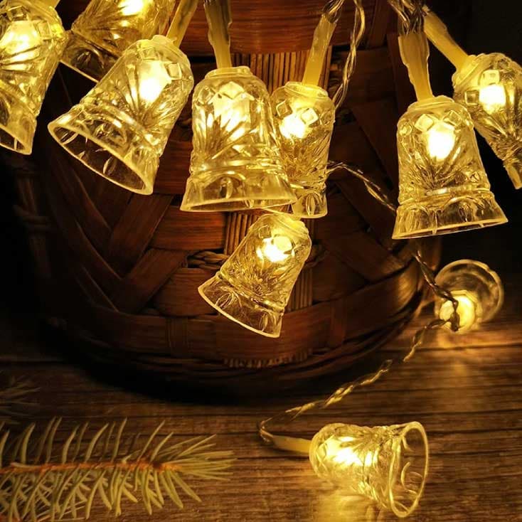 Novogodišnje lampice Zvončići 50 LED Za spoljnu i unutrašnju upotrebu