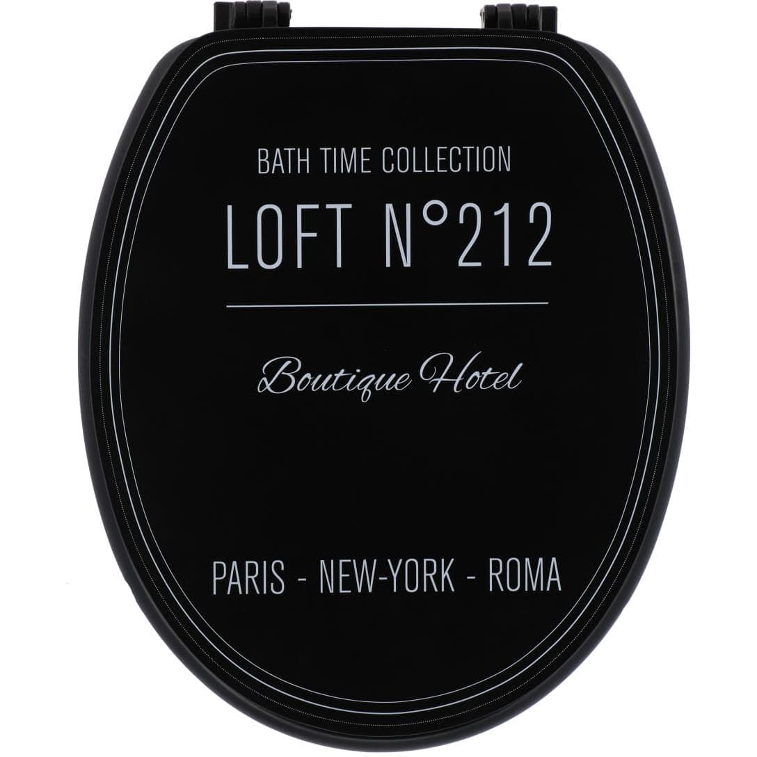 Tendance Wc Daska Sa Plasticnim Okovima 37,5x46 Neo Retro Crna