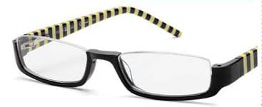 Prontoleggo Look naočare, crno-žute + 3.50