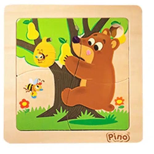 Drvena slagalica 4 dela Meda PINO 4733