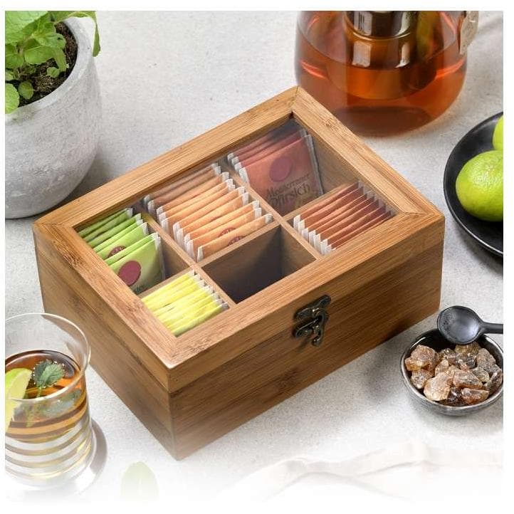 Kutija Za Čaj Od Tamnog Bambusa Kesper KSP59902