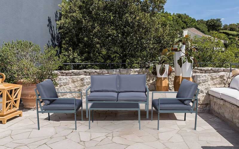 Baštenska garnitura sa dvosedom Kyoto