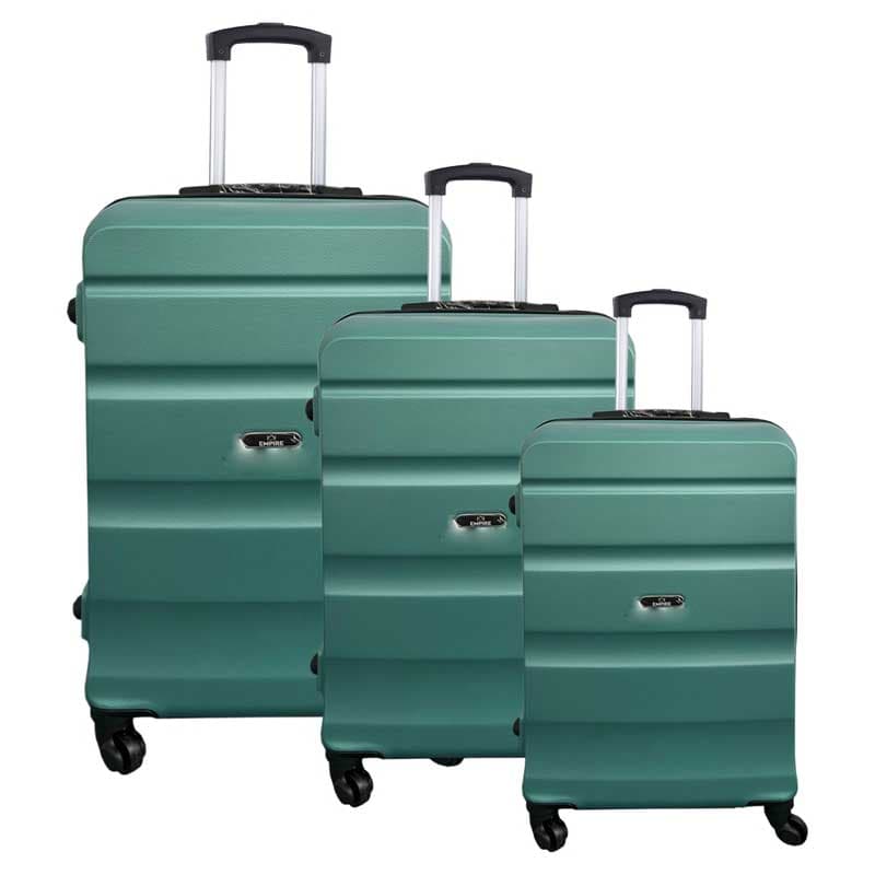 Komplet 3 ABS Tvrda Kofera Porto Tirkizno zelena
