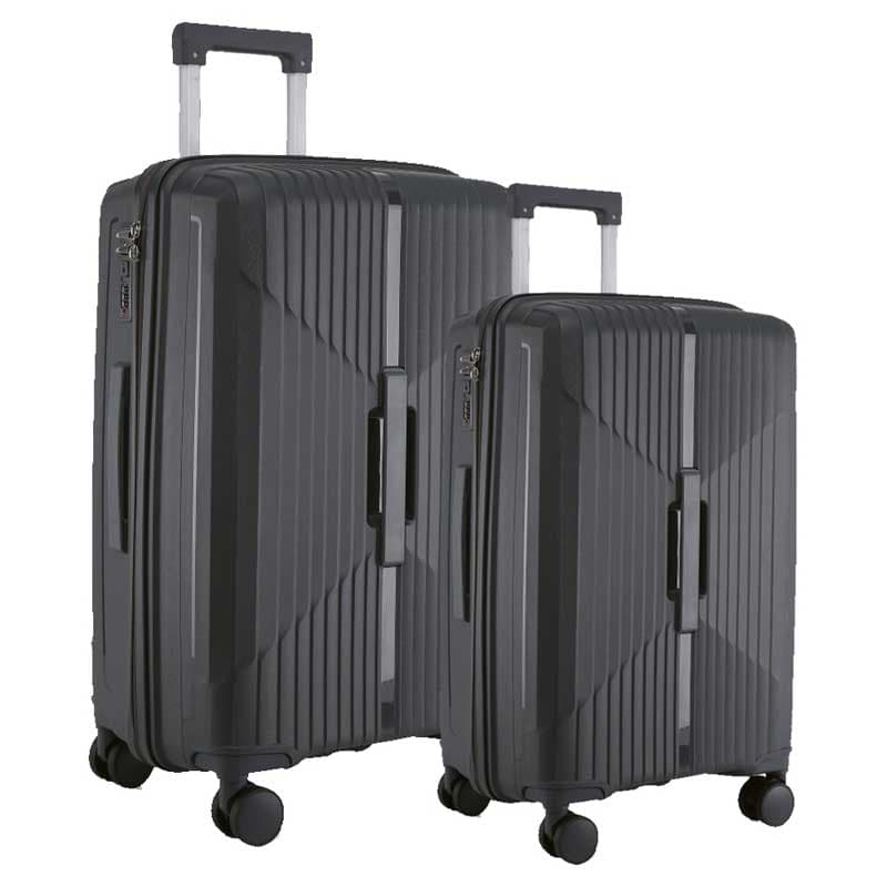 Komplet 2 tvrda kofera Ancona Siva