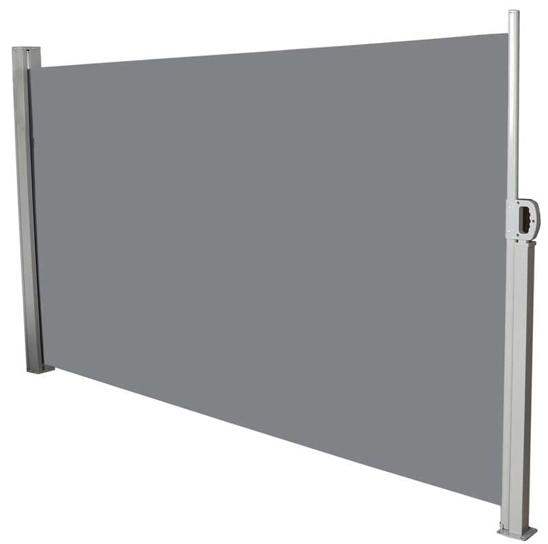 Bočna tenda Paravan za zaštitu od sunca i vetra 170 x 300 cm Siva