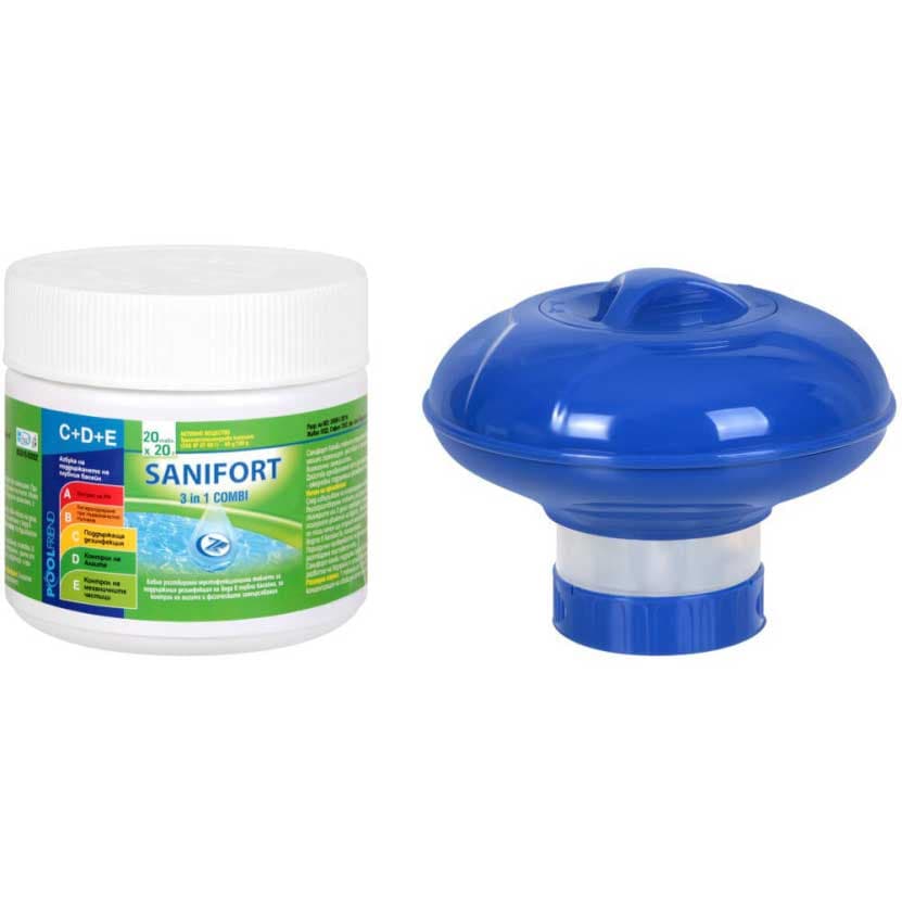 Starter Multi Set za održavanje vode u bazenu Tablete 20×20 gr + dispenzer