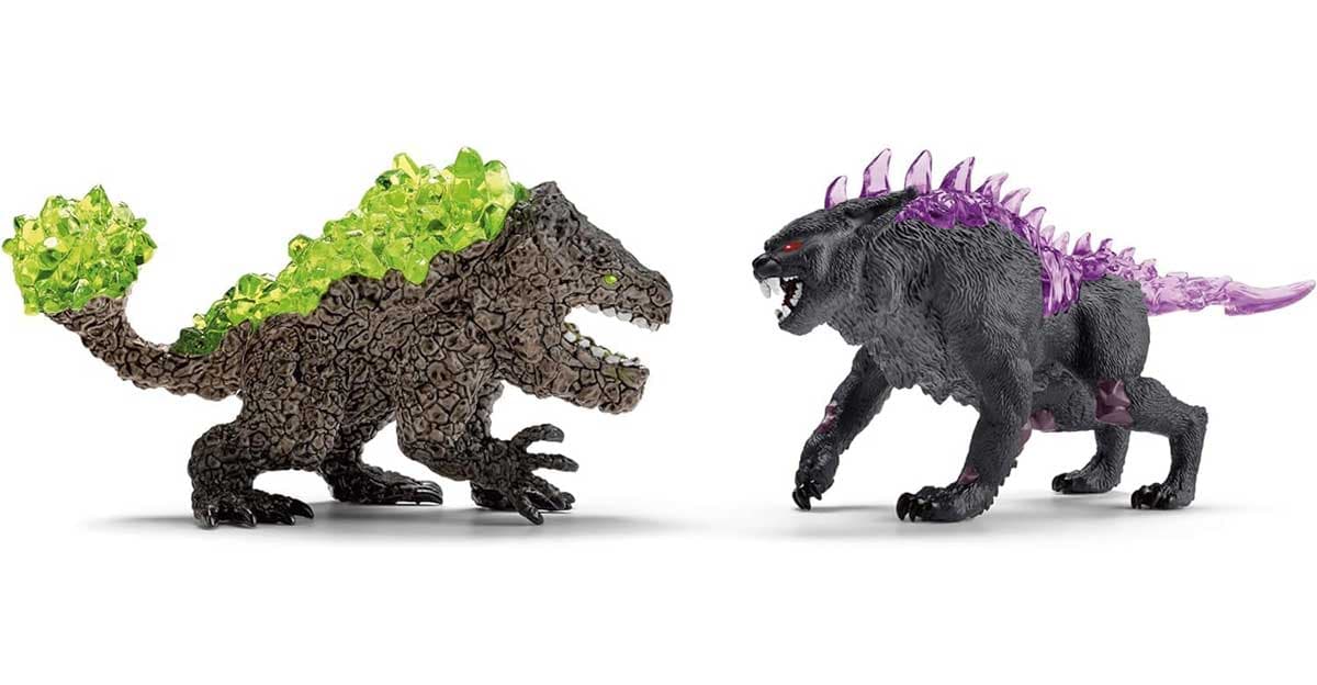 Schleich® Eldrador figurice Shadow Lynx vs. Rock Crusher 70827