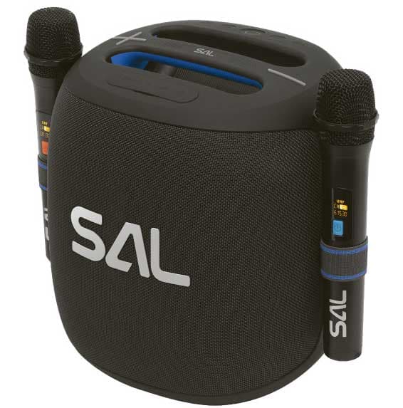 Portabl Bluetooth zvučnik sa dva bežična mikrofona 100W SAL Parcube