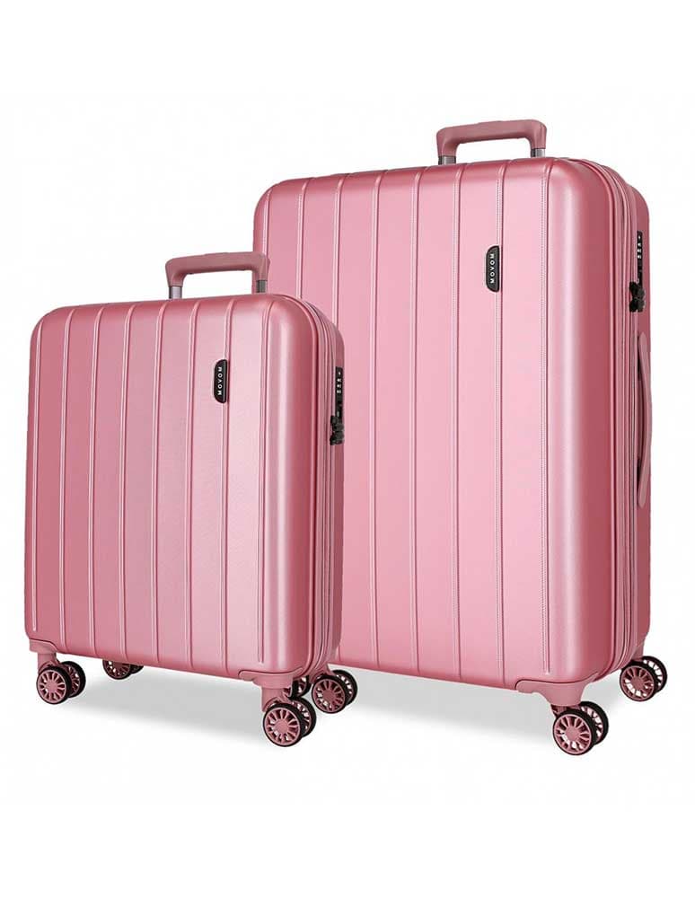 Komplet proširivih kofera 55cm-70cm Movom Wood pink 53189