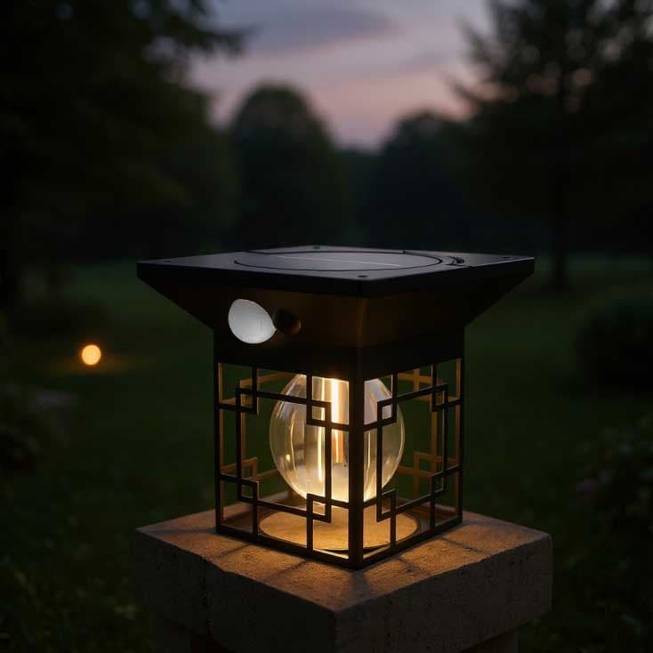 Solarna lampa Fenjer sa senzorom pokreta 5679