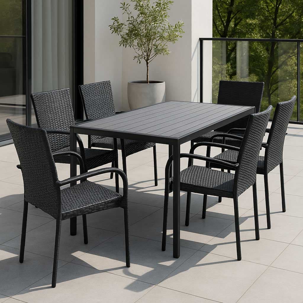 Baštenska Garnitura Sunday - 6 Ratan Stolica i Sto