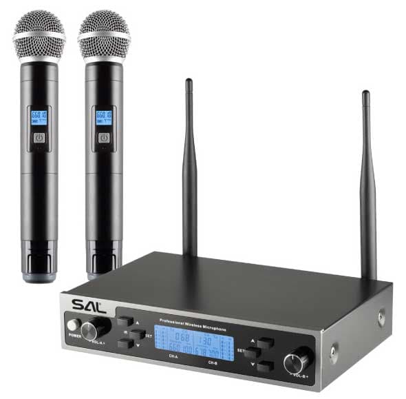Dva bežična mikrofona sa prijemnikom Komplet SAL MVN610