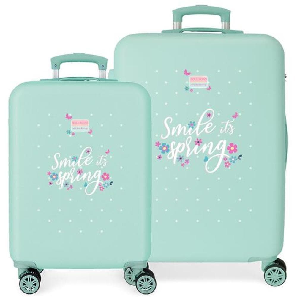 Koferi komplet 55cm i 70cm Roll Road Spring dream turquoise 40914