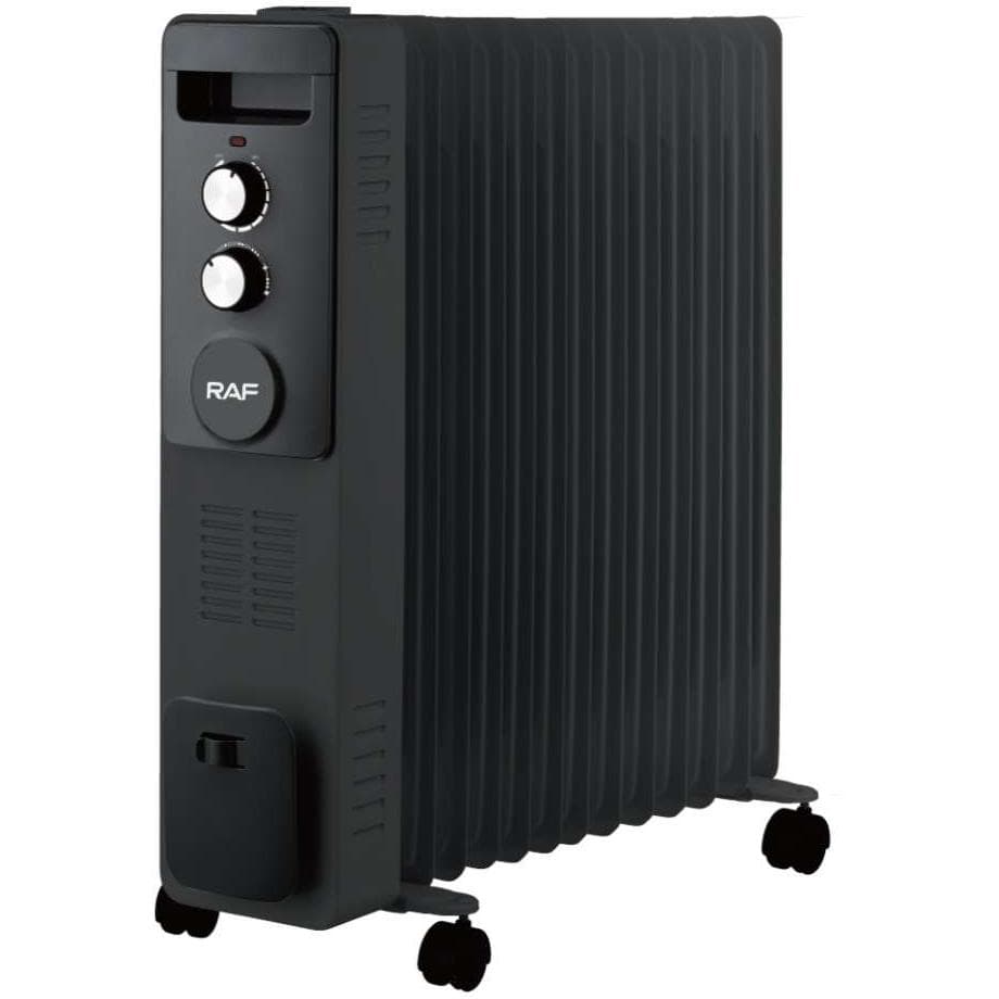 Raf R.1338b Uljni Radijator Sa Ventilatorom 13 Rebara Crni 2900w