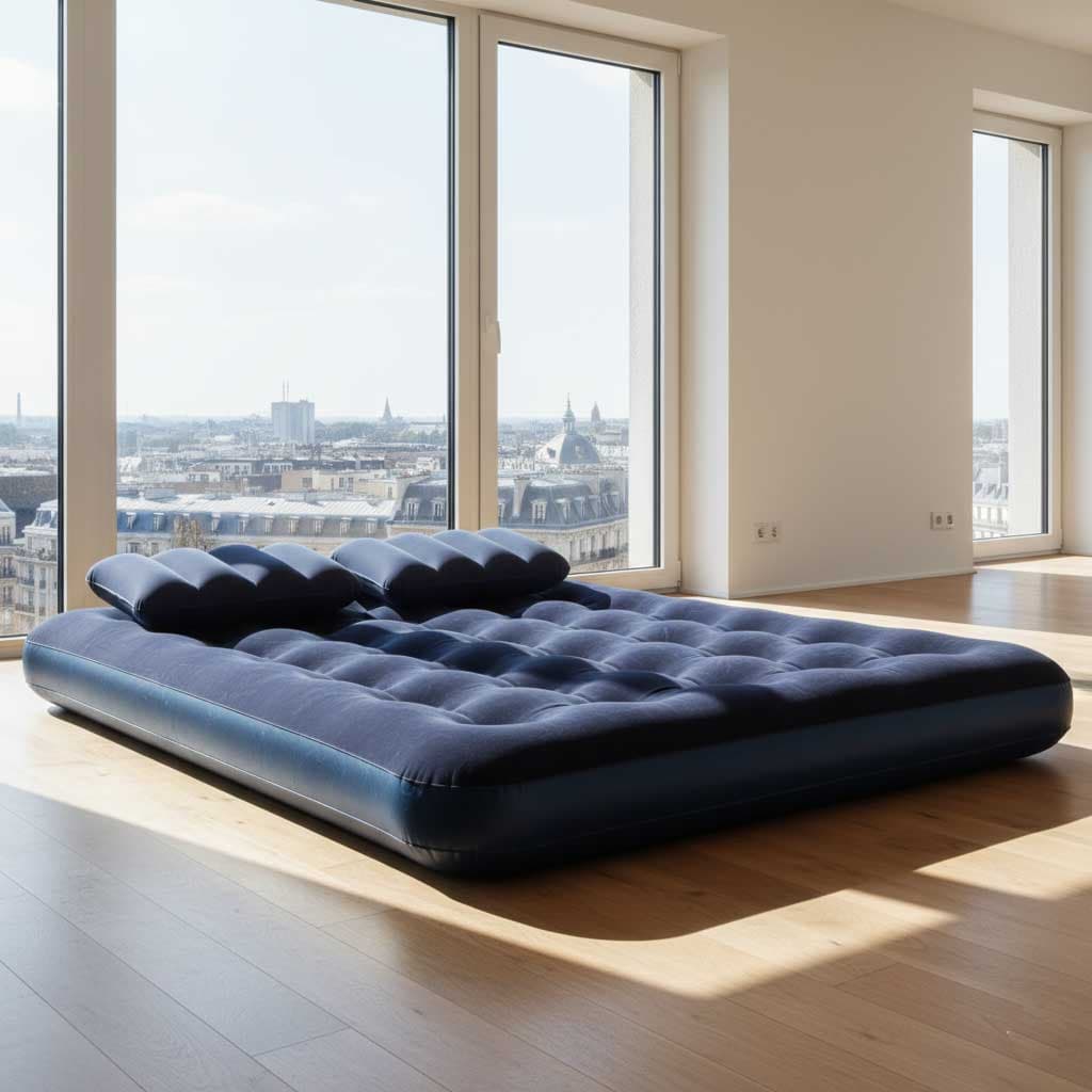 Bračni Krevet Na Naduvavanje sa 2 Jastuka