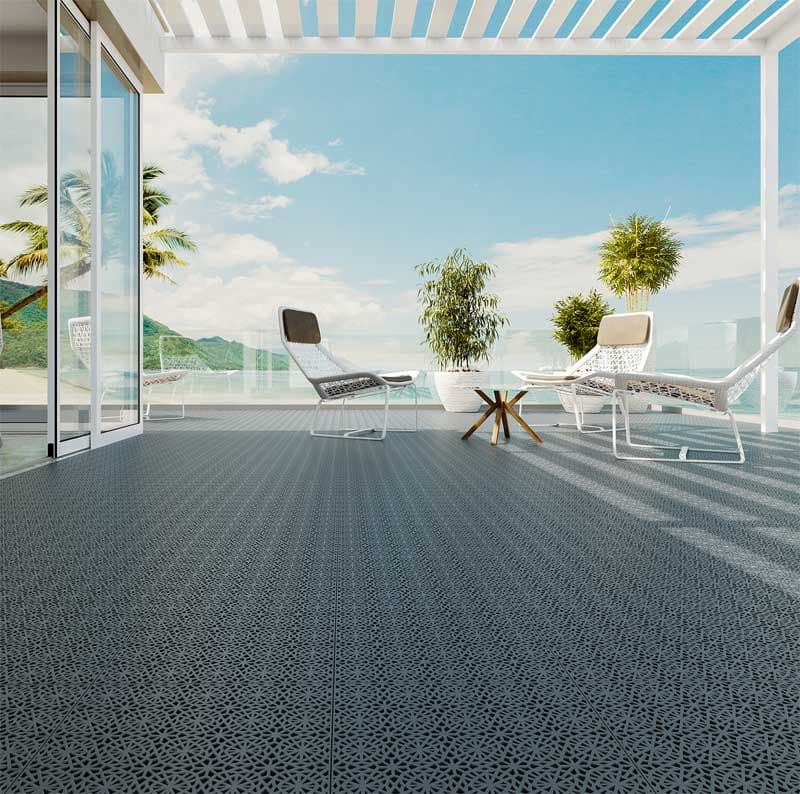 Podna obloga velike nosivosti za spoljnu upotrebu 1m2 7kom. Bergo XL Graphite Grey