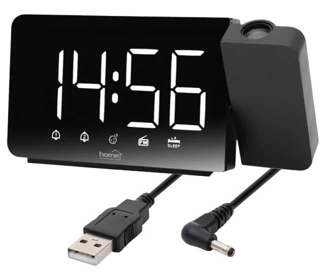 Digitalni stoni sat sa projektorom i FM radio prijemnikom USB Home LTCRP03