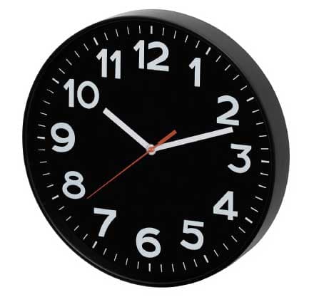 Analogni zidni sat 25cm Home AWC250BK