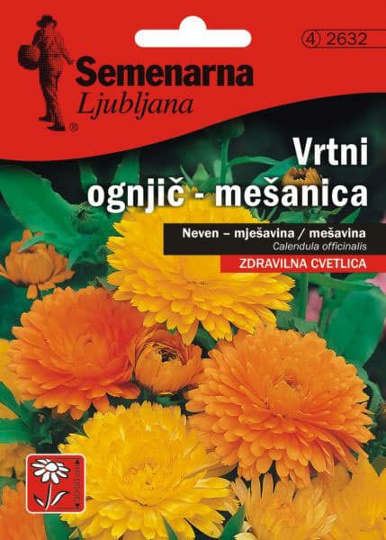 Seme za cveće 10 kesica Neven - mešavina - Calendula officinalis 2632