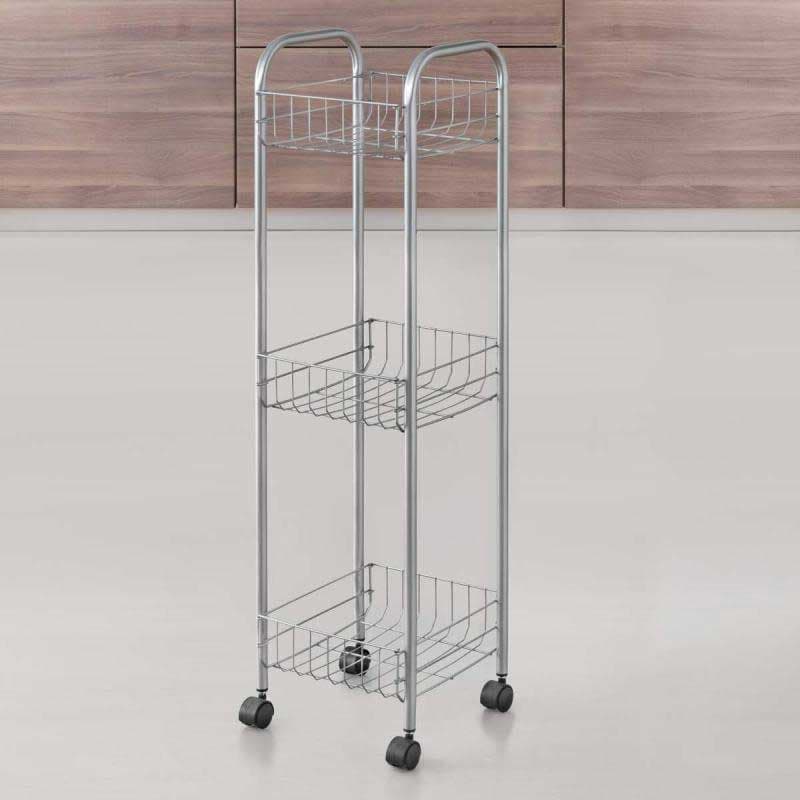 Pokretna kolica na 3 nivoa 23 x 23 x 84 cm Metaltex Toronto