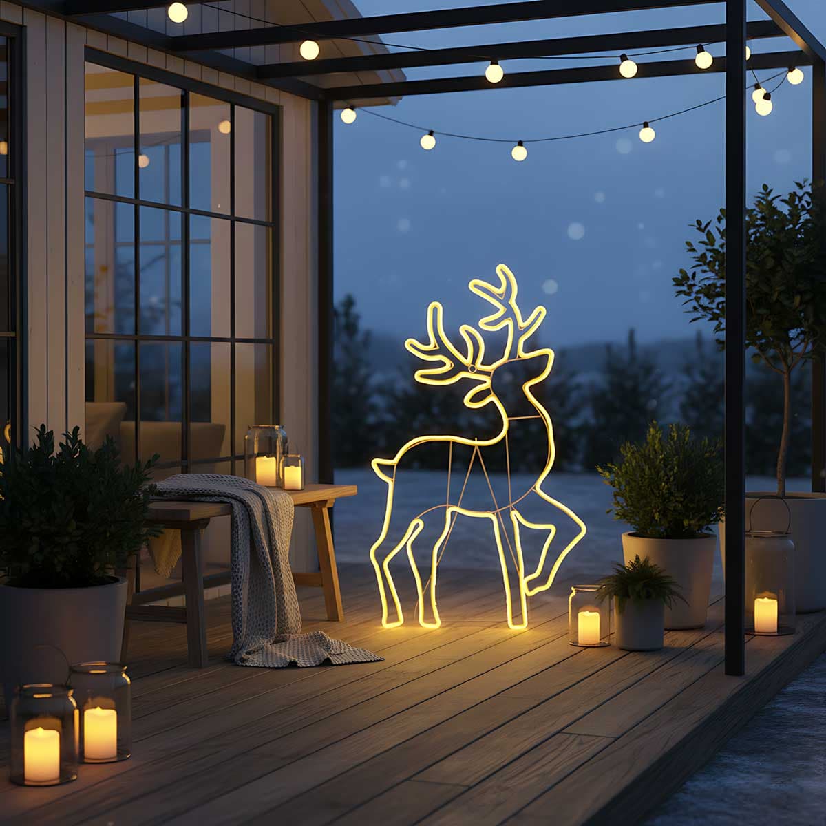 LED Svetleći Irvas NEON4 94 x 55 cm