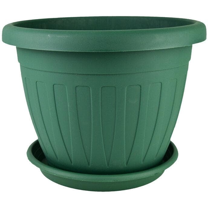 Saksija ca cveće Mediteran Zelena Prečnik 30cm