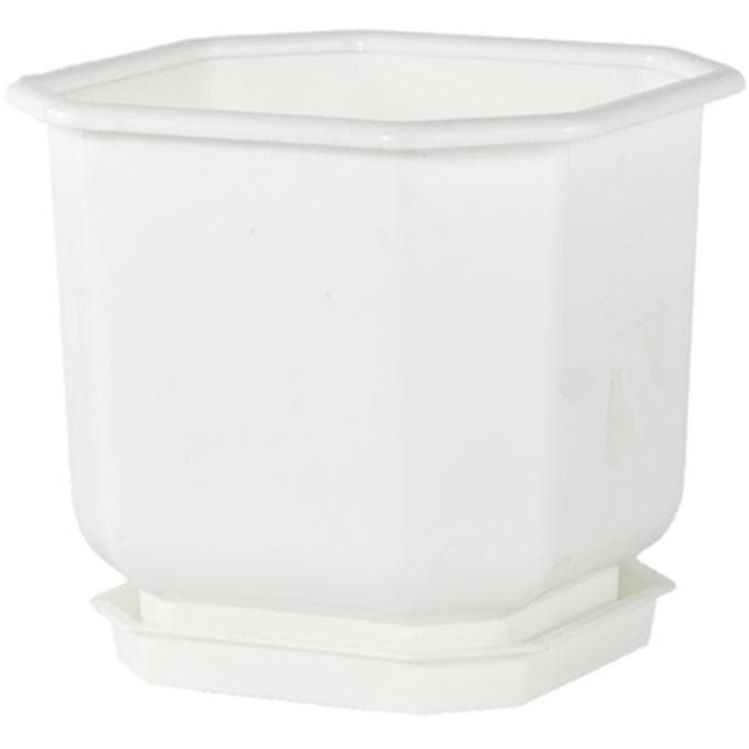 Četvrtasta saksija Bela 28x28cm